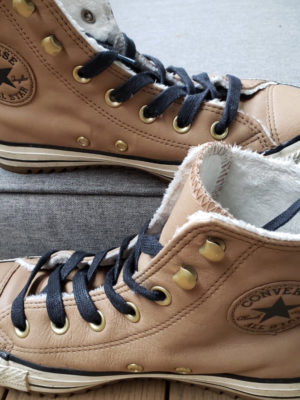 EUC CTAS Converse Fur Lined Leather Hiker Boot (6.5W; 4.5M) KICKS - Picture 5 of 7